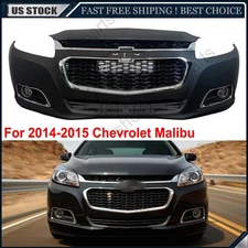 Complete Front Bumper Cover Kit For 2014 2015 Chevrolet Malibu Replacement