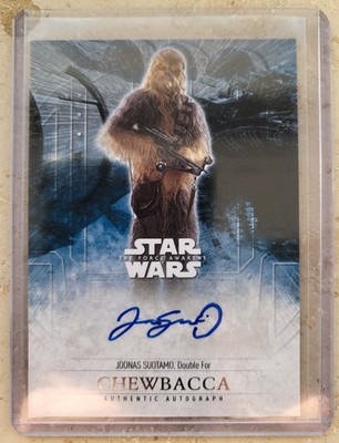 2016 Topps Star Wars The Force Awakens Joonas Suotamo Auto 