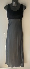Vintage R Wear Rampage Black Satin Velvet Maxi Dress 90s Y2K Whimsigoth Sz 5