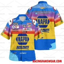 Chase Elliott Nascar Racing Uniform Apparel Clothes Hawaiian  Shirts