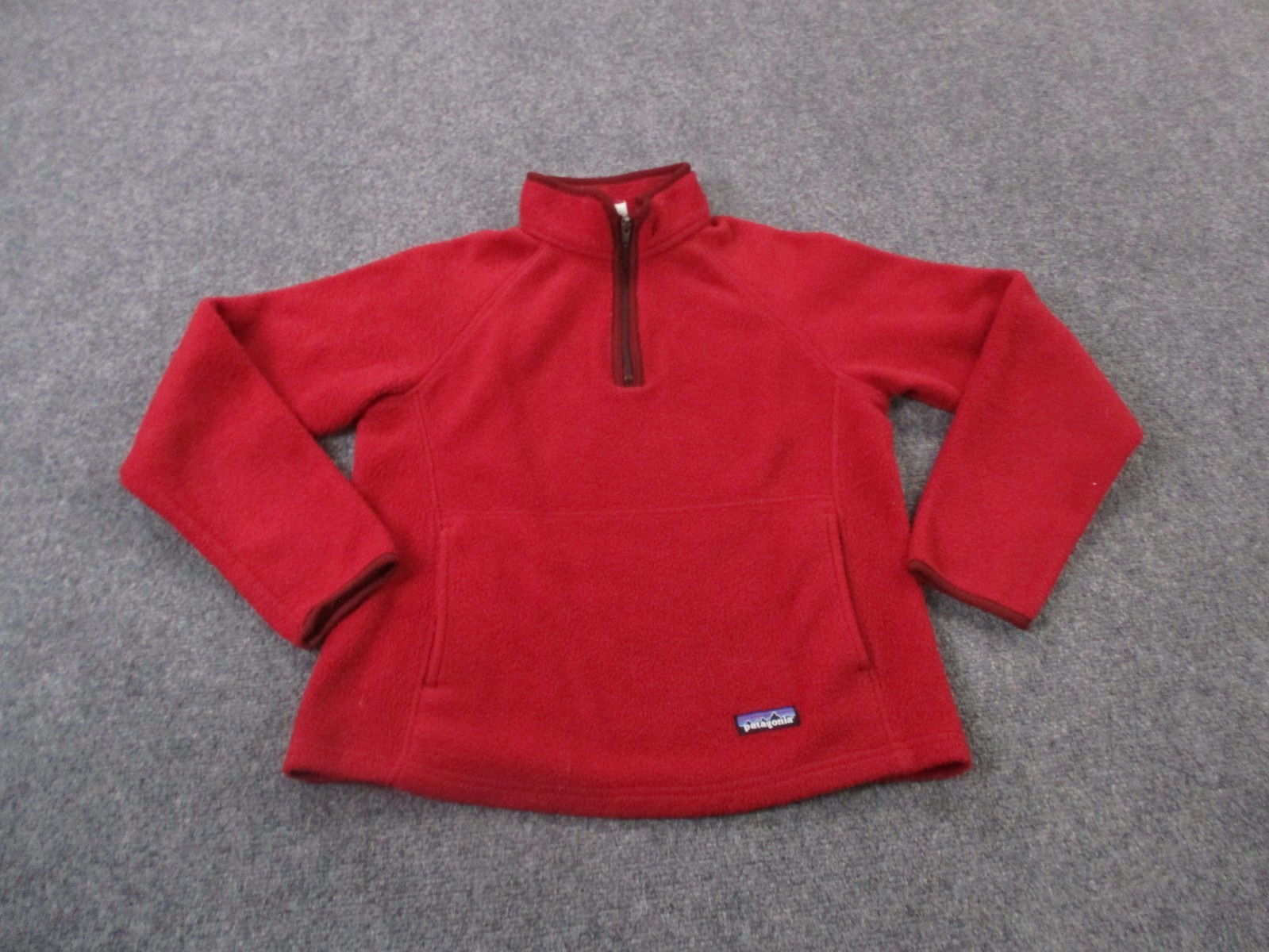 Patagonia Jacket Women M Red Fleece Outdoors Marsupial Synchilla Sweater 25740