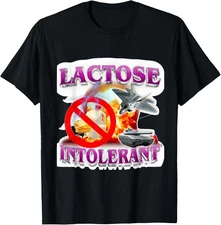 Funny Lactose Humor Meme Tolerant Explosion T-Shirt
