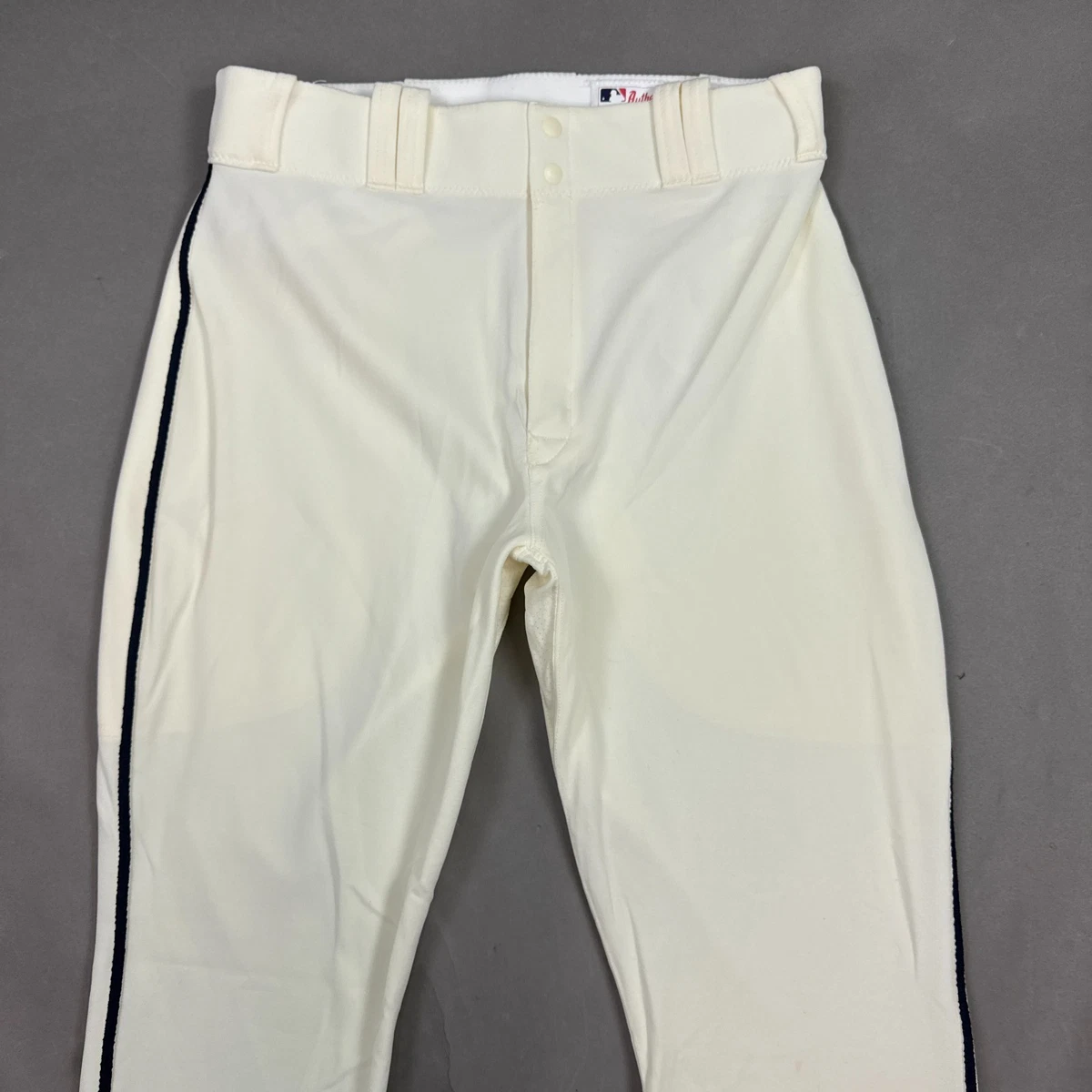 Pantalon de baseball Majestic jeune taille LARGE, blanc uni neuf