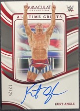 Kurt Angle 2023 Panini Immaculate WWE All Time Greats Autograph Auto 12/25