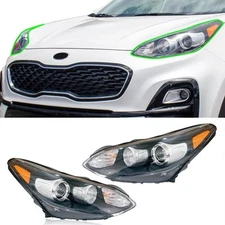 LH&RH Halogen Headlights For 2017 2018-2021 2022 Kia Sportage Headlamps Assembly
