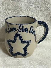 Lone Star State Mug Martinez Pottery Hand Turned Made in USA
