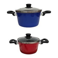 Enamel Soup Pot Versatile Stewpot for Broth Chili Stew Travel 1 to 2 People