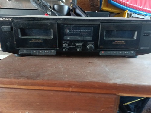 Sony TC-WE305 Dual Cassette Player Recorder Auto Reverse Dolby 1990s - WORKS