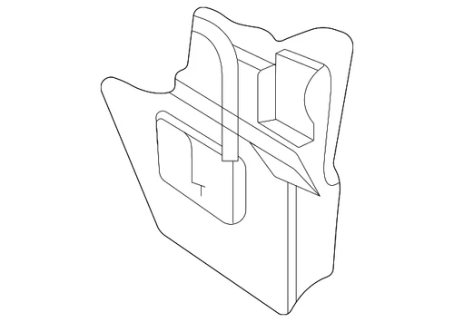 Genuine Volkswagen Mirror Assembly Lower Insulator 3CC-868-760