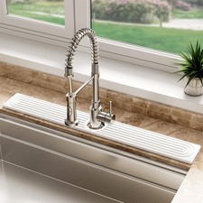 Stone Faucet Mat for Kitchen Sink, Diatomite Sink Protectors - Prevent Moistu...
