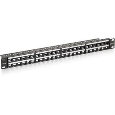Equip Patch Panel 1U Cat6 Schwarz 48 Anschlüsse mit Kabelverwaltung