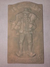 Vtg 1997 Gostilna Kunstelj Terracotta Plaque Slovenia Hunter Inn Bled Conference