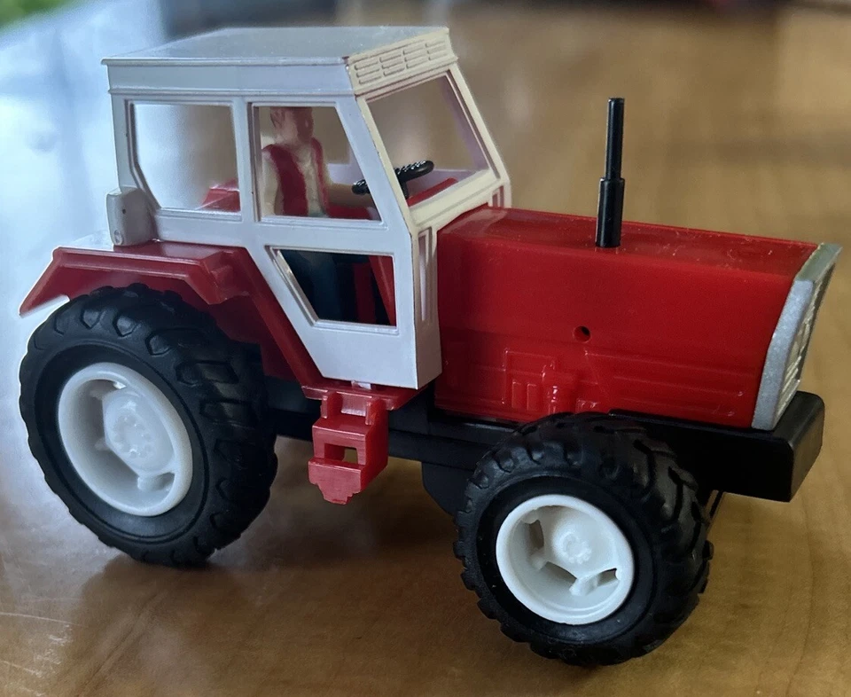 Vintage New Ray Plastic Farm Tractors & Equipment Lot Of 6 - Image 2 of 4