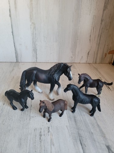 Horse black beauty variety farm animal equestrian toy figure set - 第 1/6 張圖片
