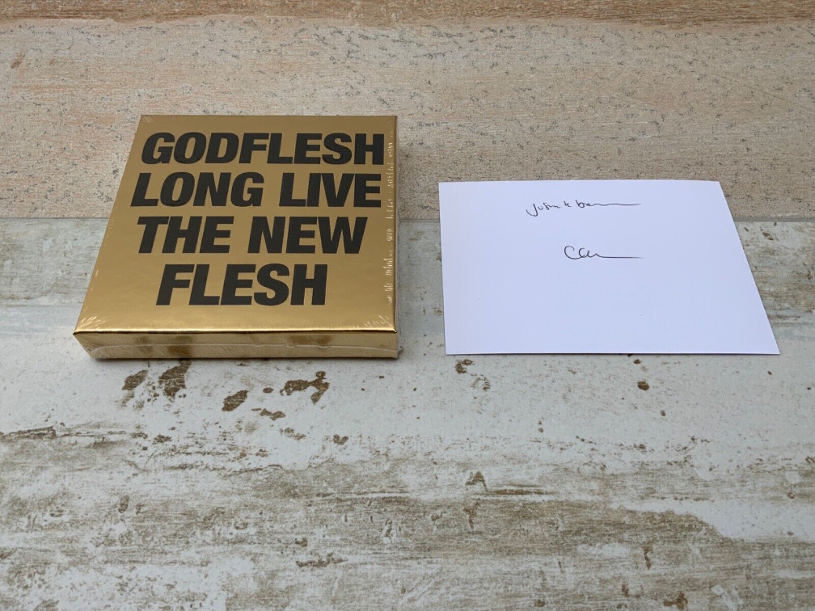 GODFLESH LONG LIVE THE NEW FLESH signed Autographed 4 x CD BOX SET JESU JUSTIN B