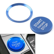 Engine Start Stop Switch Button Cover Trim For VW Touran Altas Jetta CC Blue