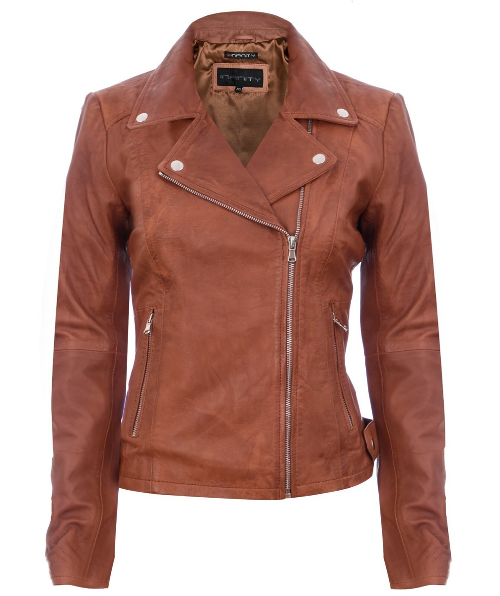 Giacca Corta In Pelle PU BELLIVERA Per Donna - Tasche Con Cerniera, Antivento, Per Autunno/inverno