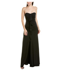 VINCE CAMUTO STRAPLESS SPARKLE BLACK GOWN DRESS 6