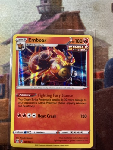 Pokemon Emboar Single Strike Holo 25/163 - Bild 1 von 2