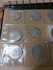 1966, 6 Pezzi MEXICO MESSICO UN 1  PESO ARGENTO - SILVER 