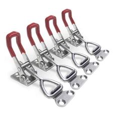 4pcs Toggle Latch Clamp, 304 Stainless Steel Pull Hasp Latches, Quick Release...