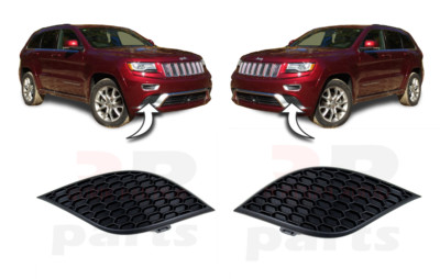 Für Jeep Grand Cherokee Summit 14-17 Vorne Stoßstange Seite Gitter Schwarz Paar