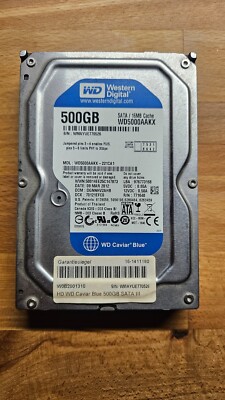 WESTERN DIGITAL BLUE 500GB 7200RPM 16MB CACHE SATA III 3.5'' WD5000AAKX