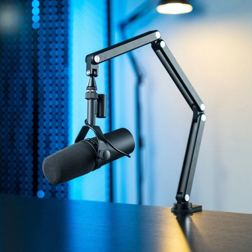 360° Microphone Arm Stand Suspension Boom Scissor Mic Stand for Shure SM7B - Picture 2 of 25