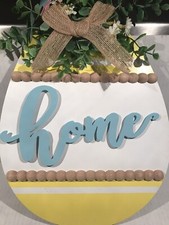 Home Decor Sign For Front Door Spring Front Porch Decor Rustic Wooden Hanging