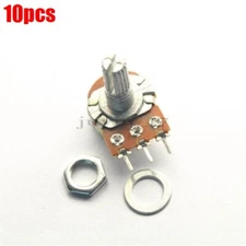 10Pcs Rotary Potentiometer Panel Pot B10K Linear Taper 10K Ohm New Ic hg