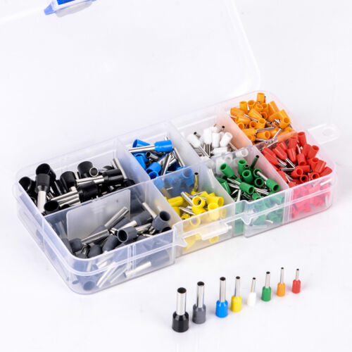 400pcs Insulated Cord Pin End Terminal Ferrules Kit Wire Copper Crimp Connector - Picture 1 of 8