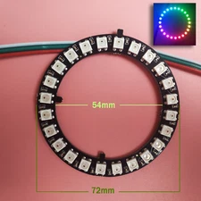 5V WS2812B LED Halo Ring Angel Eyes Module Light 5050 RGBIC Circle Addressable