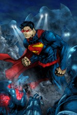 Superman Man of Steel Comic Art Wall Indoor Room Outdoor Poster - POSTER 20x30