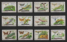 POSTER STAMPS CATERPILLARS’ BUTTERFLIES CHENILLES PAPILLONS ORUGAS CHOCO PETER