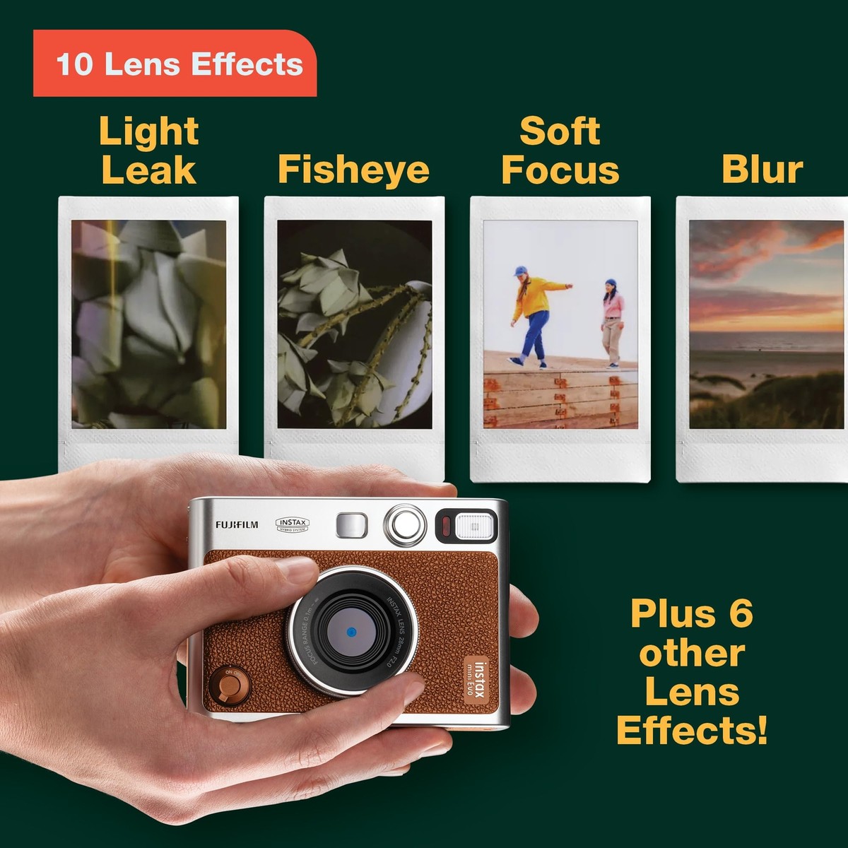 Fujifilm instax mini Evo Hybrid Instant Camera - Black for