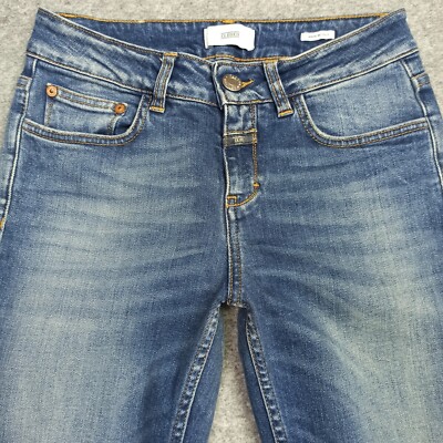 Closed-Baker Damen Jeans 25 Skinny Knöchel 7/8 Gekürzt Slim Candiani Im Italien