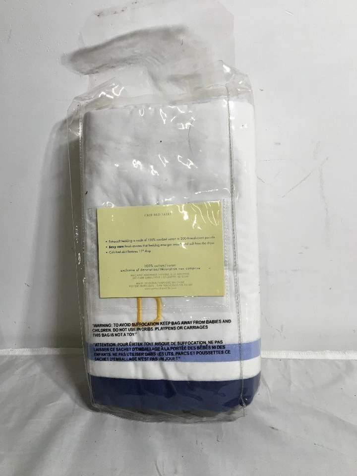 NUEVO EN PAQUETE ALFARERÍA GRANERO NIÑOS CUNA FALDA FALDA DE CAMA LETRAS DEL ALFABETO DE LA A la Z animales NIÑOS Foto 3 de 4