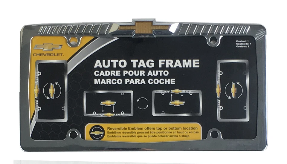 5pc Set Chevy Elite Style Car Truck Front Rear Floor Mats License Plate Frame - Imagem 2 de 4