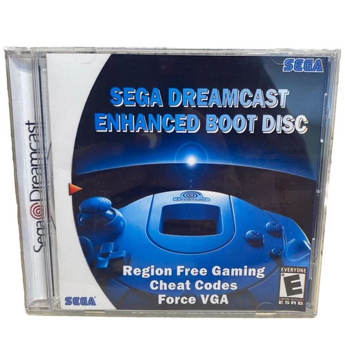Sega Dreamcast Enhanced Boot Disc. Region Free Gaming, Force VGA