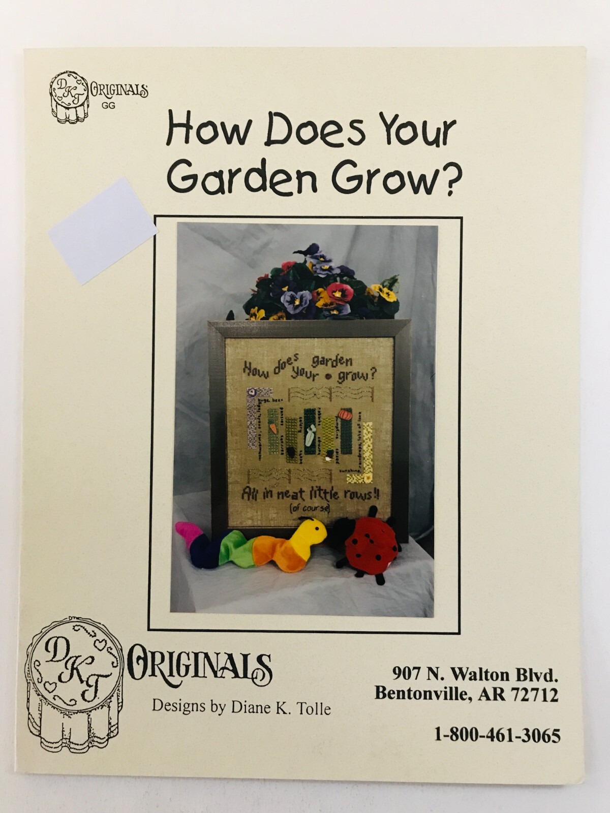 DKT Originals HOW DOES YOUR GARDEN GROW? Cross & Specialty Stitch Pattern VTG