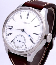 E. Howard Watch Co. Boston U.S.A.  ANTICO OROLOGIO DA POLSO MARIAGE circa 1890 XL Ø 51mm