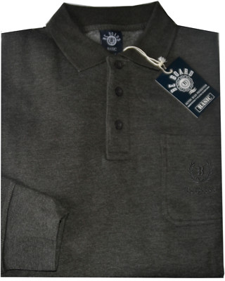 Herren Sweatshirt Polo Knöpfe Winter Übergrößen 3xl 4xl 5xl 6xl Grau Be Board