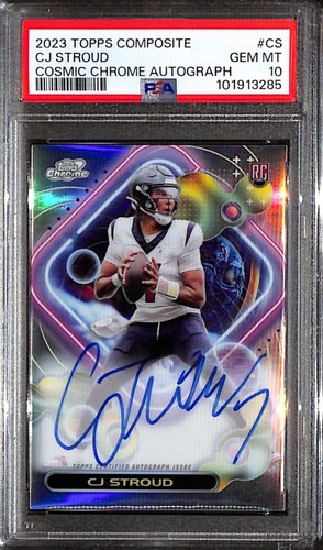 CJ Stroud #CCA-CS 2023 Topps Composite Cosmic Chrome Autograph card