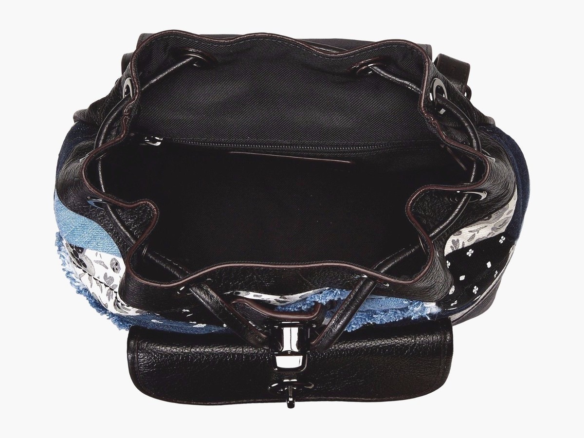 Coach Patchwork Turnlock Rucksack Backpack 37743 Canyon