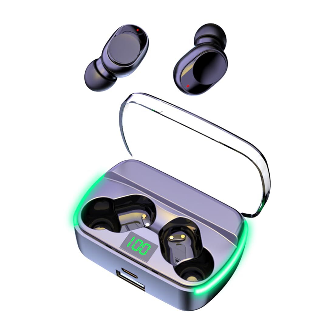 ONUPDA M60 Wireless Earbuds Bluetooth Headphones Black
