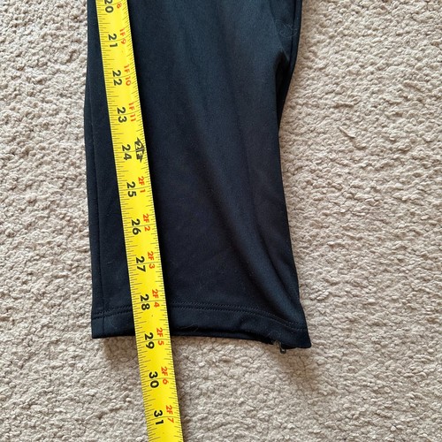 Nike Sweatpants Boys Large 28x29 Tapered Leg Fleece Black Pockets Dri Fit - Picture 10 of 14