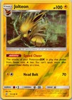 Pokemon Cosmic Eclipse Jolteon Reverse Holo 70/236