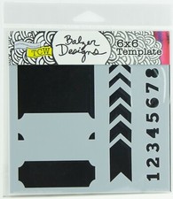 Crafter's Workshop TCW 6" x 6" Painting Stencil Template Mini Layered Tickets