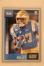 2020 Score Football Grey Scorecard Parallel Joshua Kelley #386 Chargers (UCLA)