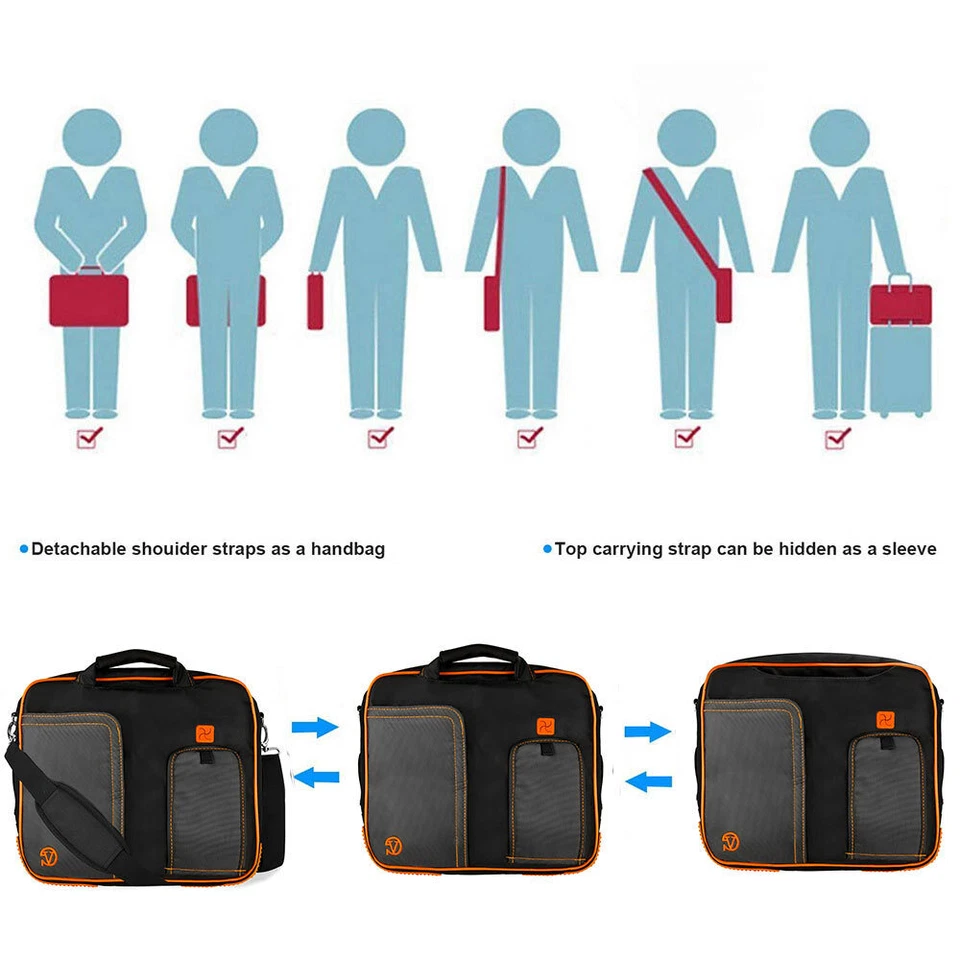 VanGoddy Tablet Sleeve Case Shoulder Bag For 12.4" Samsung Galaxy Tab S9+/S9 FE+ - Image 2 of 4